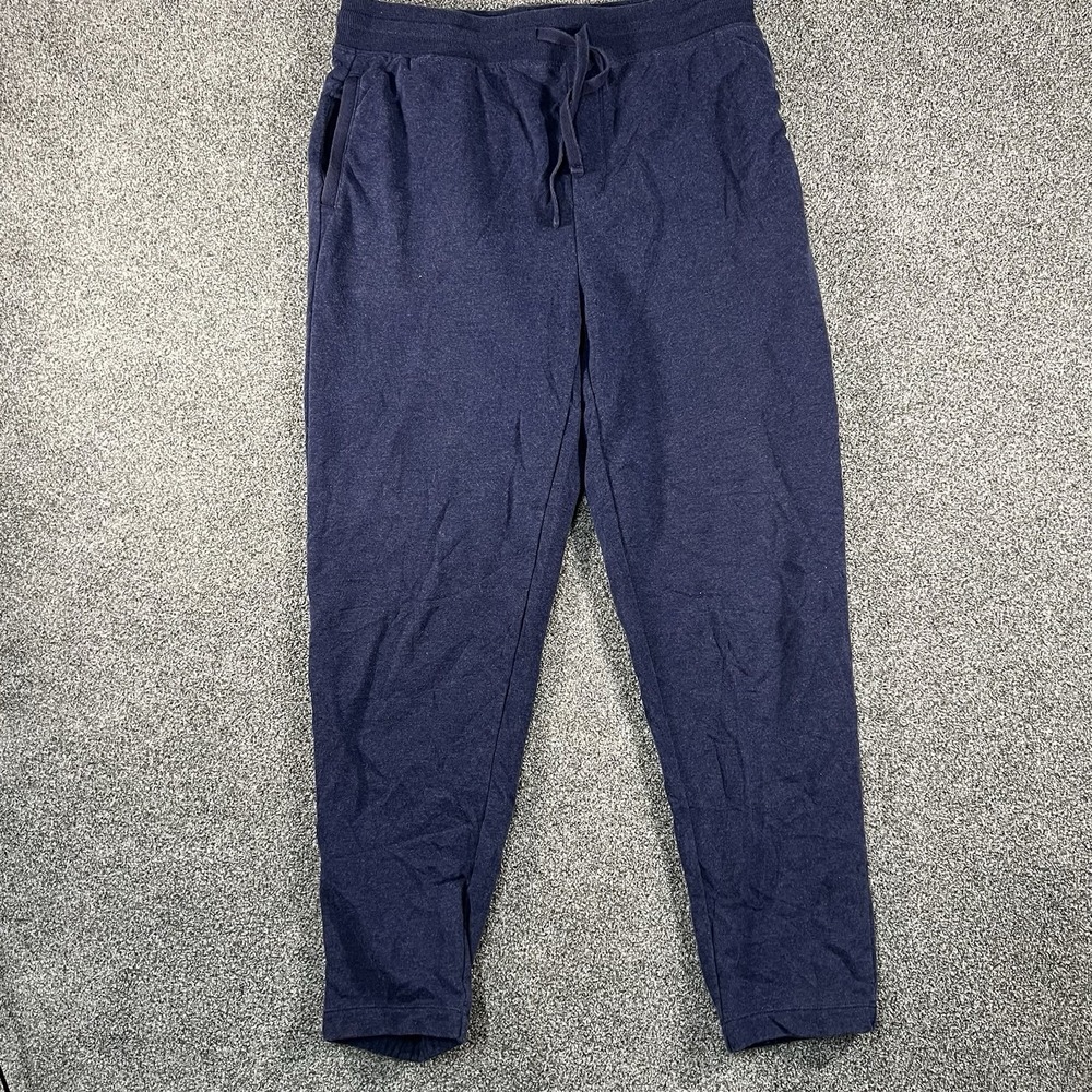 32 Degrees Heat Mens Large Navy Blue Jogger Pants Drawstring Lounge Casual